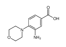 3-氨基-4-(4-吗啉)苯甲酸结构式