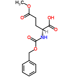 Z-D-谷氨酸5-苄酯结构式