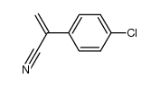 2-(4-Chlorophenyl)-2-propenenitrile结构式