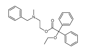 2,2-Diphenyl-2-ethoxyacetic acid 2-[benzyl(methyl)amino]ethyl ester结构式