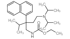 Carbamic acid,[4-(diisopropylamino)-2-isopropyl-2-(1-naphthyl)butyl]-, ethyl ester (8CI) Structure