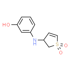 Phenol, 3-[(2,3-dihydro-1,1-dioxido-3-thienyl)amino]- (9CI) Structure