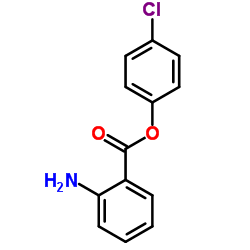 2-AMINO-BENZOIC ACID 4-CHLORO-PHENYL ESTER Structure