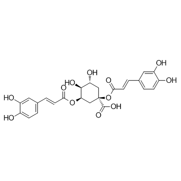 1,5-二咖啡酰奎宁酸； 洋蓟素结构式