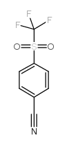 4-(trifluoromethylsulfonyl)benzonitrile Structure