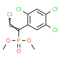 [2-Chloro-1-(2,4,5-trichlorophenyl)vinyl]phosphonic acid dimethyl ester Structure