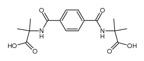 α,α'-terephthaloyldiamino-di-isobutyric acid结构式
