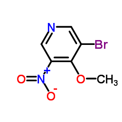 3-溴-4-甲氧基-5-硝基吡啶结构式