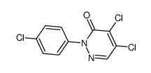 4,5-二氯-2-(4-氯苯基)哒嗪-3-酮结构式