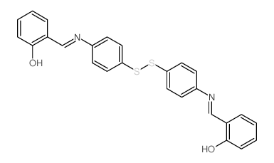 6-[[[4-[4-[(6-oxo-1-cyclohexa-2,4-dienylidene)methylamino]phenyl]disulfanylphenyl]amino]methylidene]cyclohexa-2,4-dien-1-one结构式