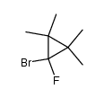 1-bromo-1-fluoro-2,2,3,3-tetramethylcyclopropane Structure