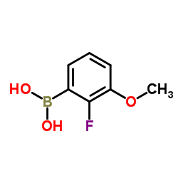 2-氟-3-甲氧基苯基硼酸结构式
