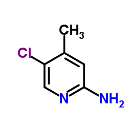 2-氨基-5-氯-4-甲基吡啶结构式