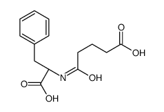 5-[[(1S)-1-carboxy-2-phenylethyl]amino]-5-oxopentanoic acid Structure