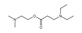N,N-diethyl-β-alanine-(2-dimethylamino-ethyl ester) Structure