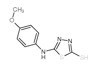 5-(4-甲氧基苯氨基)-[1,3,4]噻二唑-2-硫醇结构式