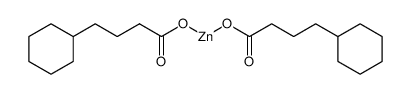Zinc cyclohexanebutyrate dihydrate structure