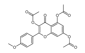 [3,5-diacetyloxy-2-(4-methoxyphenyl)-4-oxochromen-7-yl] acetate结构式