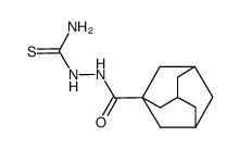 1-(1-adamantylcarbonyl)thiosemicarbazide结构式