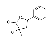 3-chloro-3-methyl-5-phenyltetrahydrofuran-2-ol Structure