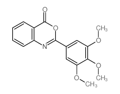 9-(3,4,5-trimethoxyphenyl)-8-oxa-10-azabicyclo[4.4.0]deca-1,3,5,9-tetraen-7-one Structure