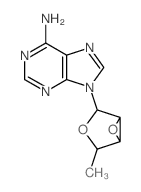Adenine,9-(2,3-anhydro-5-deoxy-b-D-lyxofuranosyl)- (7CI,8CI) Structure
