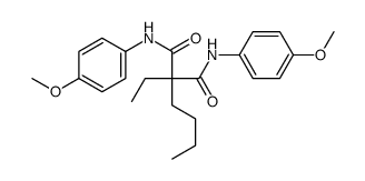 2-butyl-2-ethyl-N,N'-bis(4-methoxyphenyl)propanediamide Structure