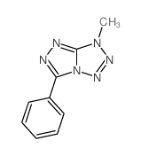 3-Methyl-6-phenyl-3H-(1,2,4)triazolo(4,3-d)tetraazole Structure