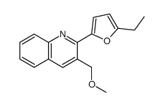 2-(5-ethyl-2-furyl)-3-methoxymethylquinoline Structure