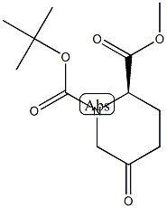 (R)-N-Boc-5-oxo-piperidine-2-carboxylic acid methyl ester结构式