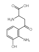 3-羟基- DL -犬尿氨酸结构式