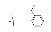 [2-(2-ethylphenyl)ethynyl]trimethylsilane结构式