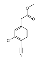 methyl 2-(3-chloro-4-cyanophenyl)acetate结构式