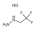 (2,2,2-trifluoroethyl)hydrazine hydrochloride Structure