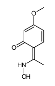 6-[1-(hydroxyamino)ethylidene]-3-methoxycyclohexa-2,4-dien-1-one Structure