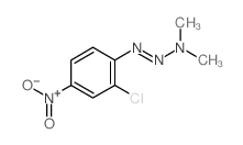 N-(2-chloro-4-nitro-phenyl)diazenyl-N-methyl-methanamine结构式