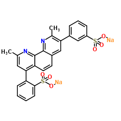 浴酮灵二磺酸二钠盐结构式