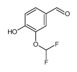 3-二氟甲氧基-4-羟基苯甲醛结构式
