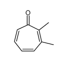 2,3-Dimethyl-2,4,6-cycloheptatrien-1-one结构式