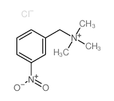 trimethyl-[(3-nitrophenyl)methyl]azanium结构式