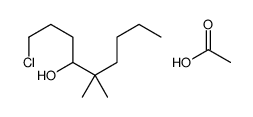 acetic acid,1-chloro-5,5-dimethylnonan-4-ol结构式