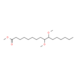 9,10-Dimethoxyhexadecanoic acid methyl ester结构式