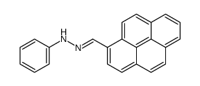 pyrene-1-carbaldehyde phenylhydrazone结构式