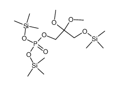 Phosphoric acid [2,2-dimethoxy-3-[(trimethylsilyl)oxy]propyl]bis(trimethylsilyl) ester结构式