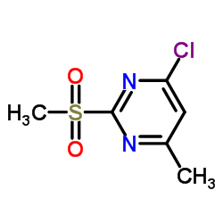 4-氯-6-甲基-2-(甲基磺酰基)嘧啶结构式