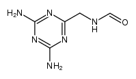 4,6-diamino-2-formylaminomethyl-s-triazine Structure