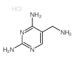 5-(aminomethyl)pyrimidine-2,4-diamine,hydrochloride Structure