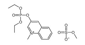 diethyl (1-methylquinolin-1-ium-3-yl) phosphate,methyl sulfate结构式
