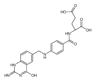 (2S)-2-[[4-[(2-amino-4-oxo-1H-quinazolin-6-yl)methylamino]benzoyl]amino]pentanedioic acid结构式