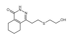 4-(2-(2-hydroxyethylthio)ethyl)-5,6,7,8-tetrahydrophthalazin-1(2H)-one Structure